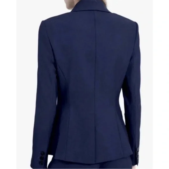 Theory Nichelle Broadway Navy Blue Blazer Suit Jacket 8 - Picture 4 of 14